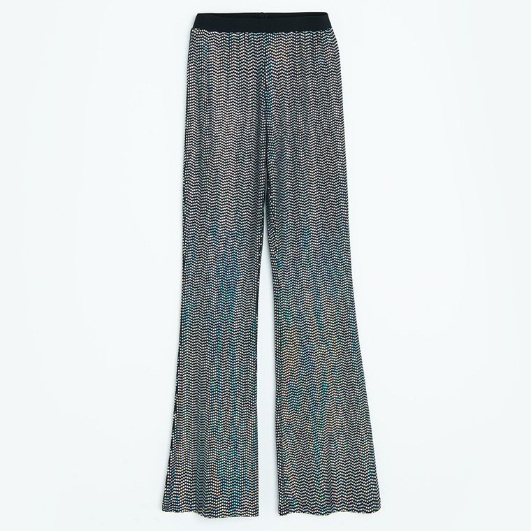 Cool Club, Jegginsy dziewczęce, flare, czarne holo