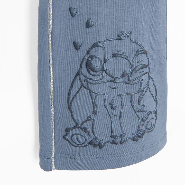 Cool Club, Jegginsy dziewczęce, flare, ocieplane, niebieskie, Lilo i Stitch