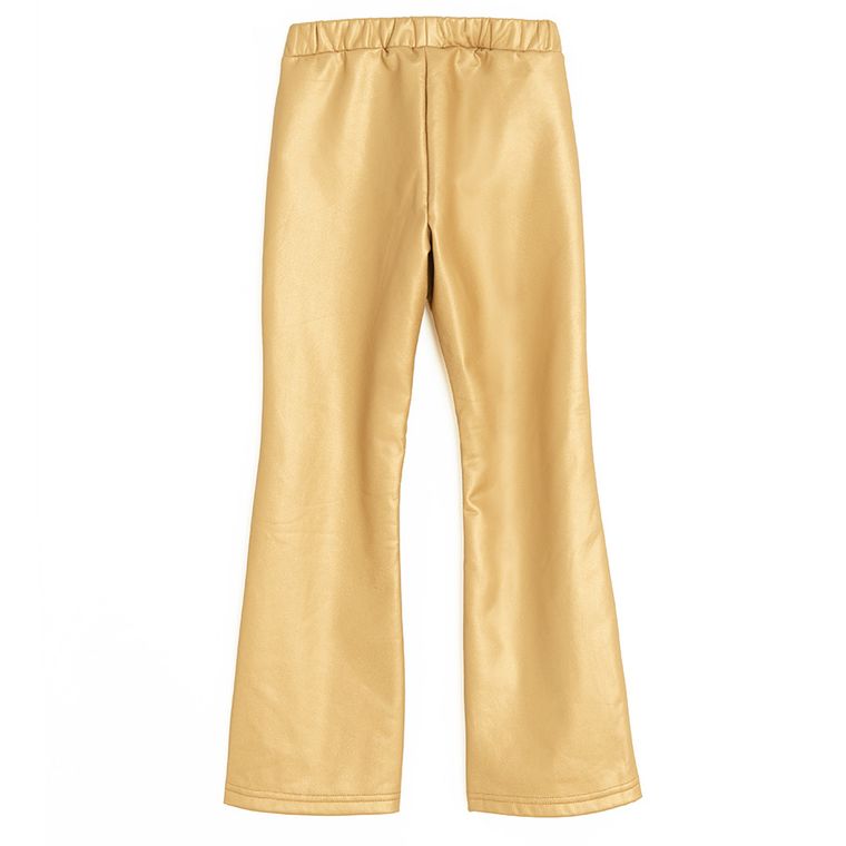 Cool Club, Jegginsy dziewczęce, flare, ocieplane, złote