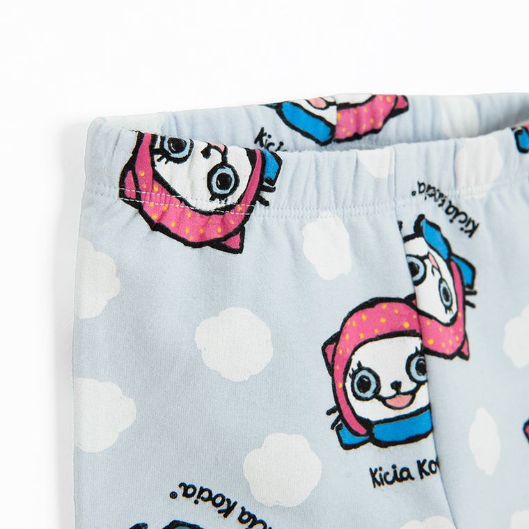 Cool Club, Jegginsy dziewczęce, ocieplane, niebieskie, Kicia Kocia