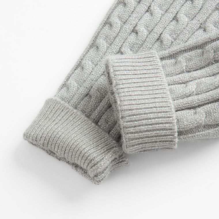 Cool Club, Jegginsy dziewczęce, sweterkowe, szare