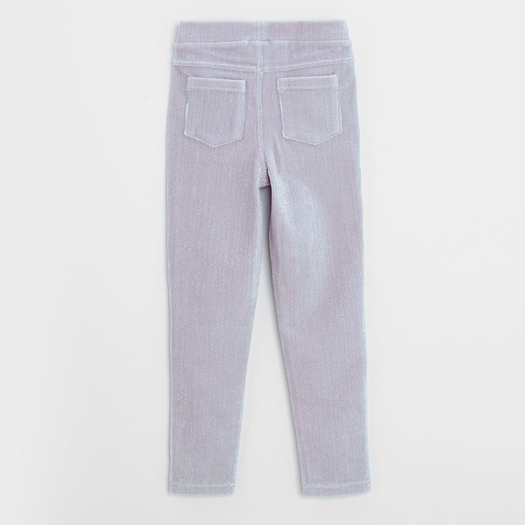 Cool Club, Jegginsy dziewczęce, welurowe, fioletowe