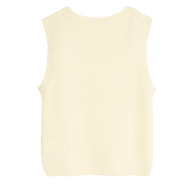 Cool Club, Kamizelka dziewczęca, ecru