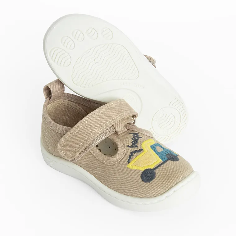 Cool Club, Kapcie chłopięce, brązowe, Zdrowa Stopa, Comfort-Fit