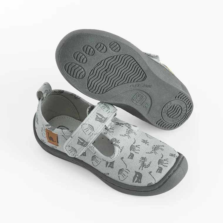 Cool Club, Kapcie chłopięce, szare, Zdrowa Stopa, Comfort-Fit