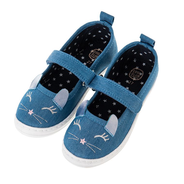 Cool Club, Kapcie dziewczęce, denim, kotek