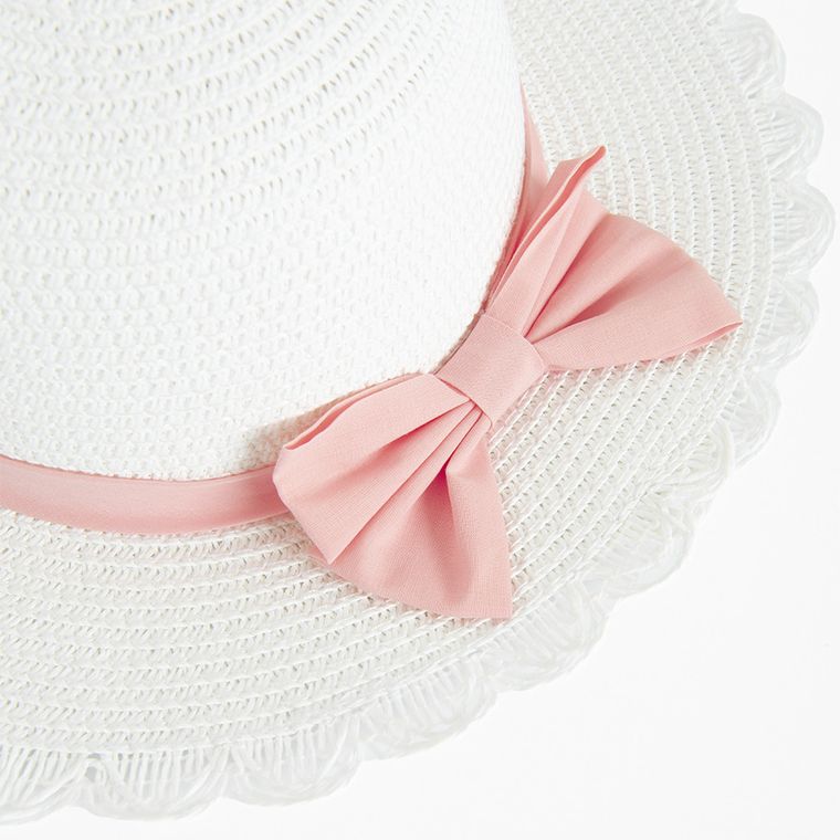 Cool Club, Kapelusz dziewczęcy, słomiany, biały