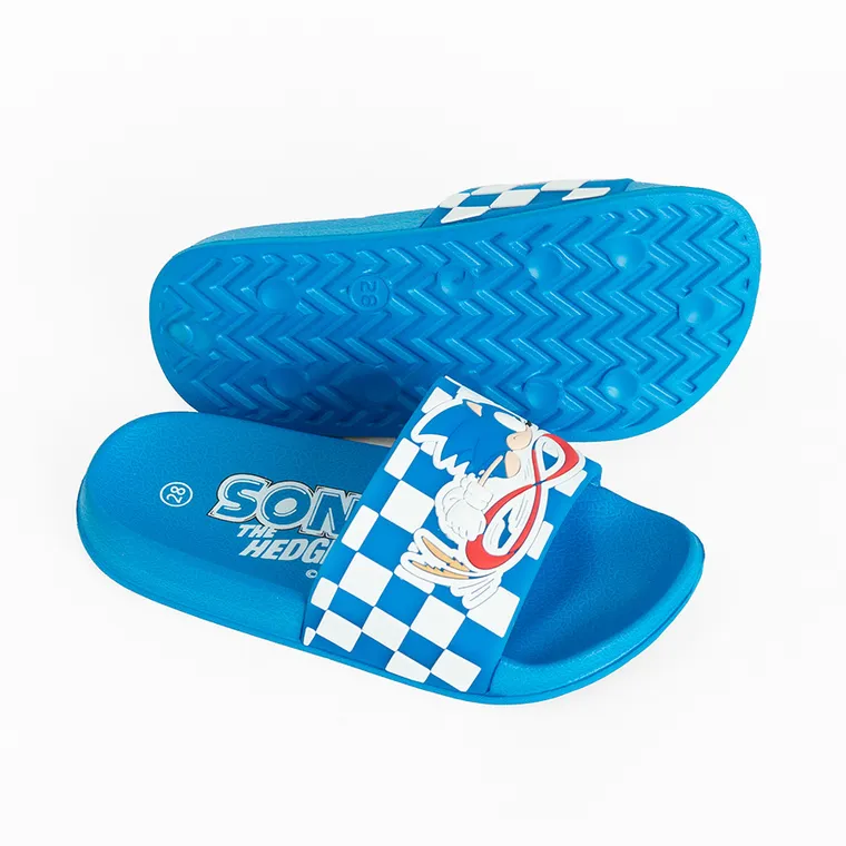 Cool Club, Klapki chłopięce, niebieskie, Sonic the Hedgehog