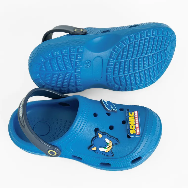 Cool Club, Klapki chłopięce, niebieskie, Sonic the Hedgehog