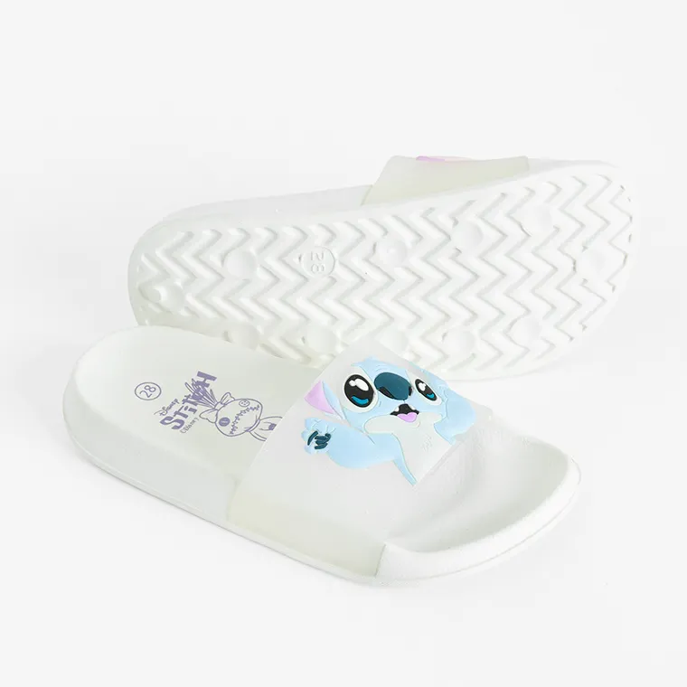 Cool Club, Klapki dziewczęce, białe, Lilo i Stitch