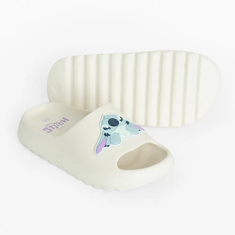 Cool Club, Klapki dziewczęce, ecru, Lilo i Stitch
