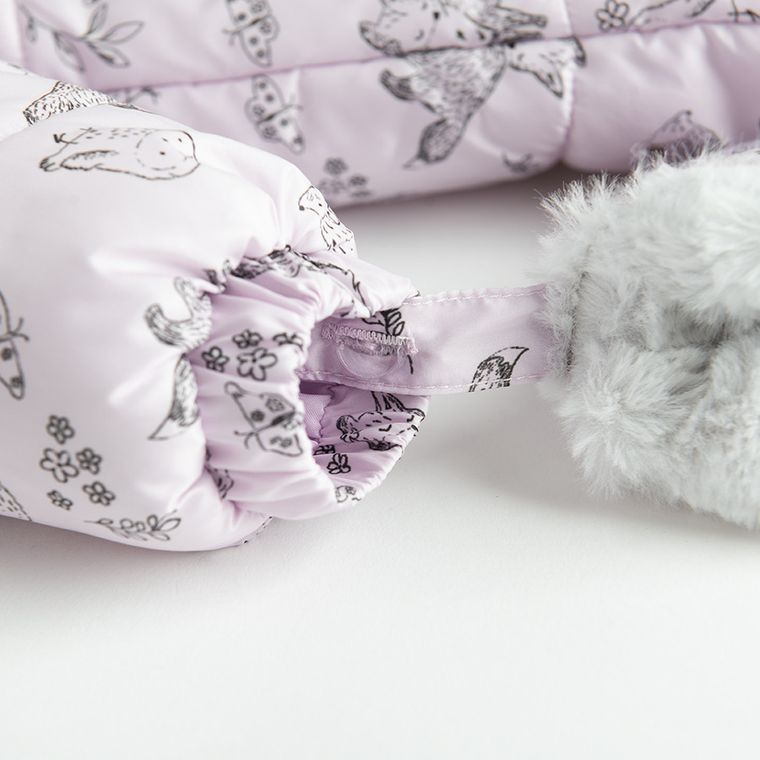 Cool Club, Kombinezon dziewczęcy z kapturem, ocieplany, różowy