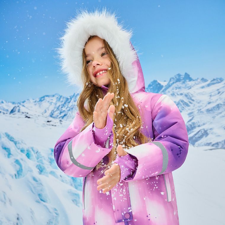 Cool Club, Kombinezon narciarski dziewczęcy z kapturem, ocieplany, mix