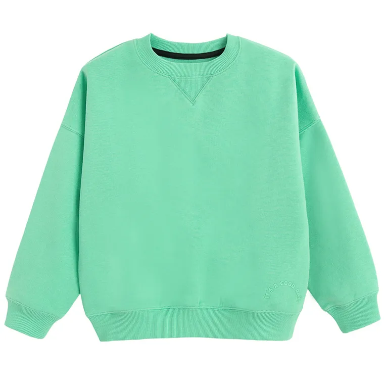 Cool Club, Komplet chłopięcy, Bluza ocieplana, Szorty, zielony