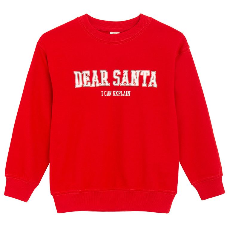 Cool Club, Komplet chłopięcy, Bluzka z długim rękawem, Czapka Mikołaja, czerwony