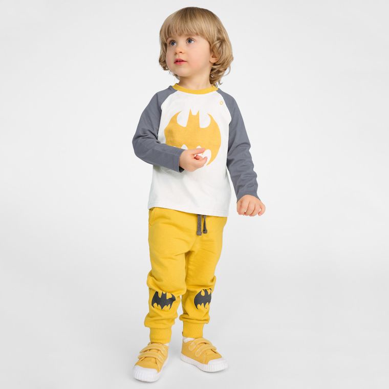 Cool Club, Komplet chłopięcy, Bluzka z długim rękawem, Spodnie dresowe, Bezrękawnik, mix, Batman