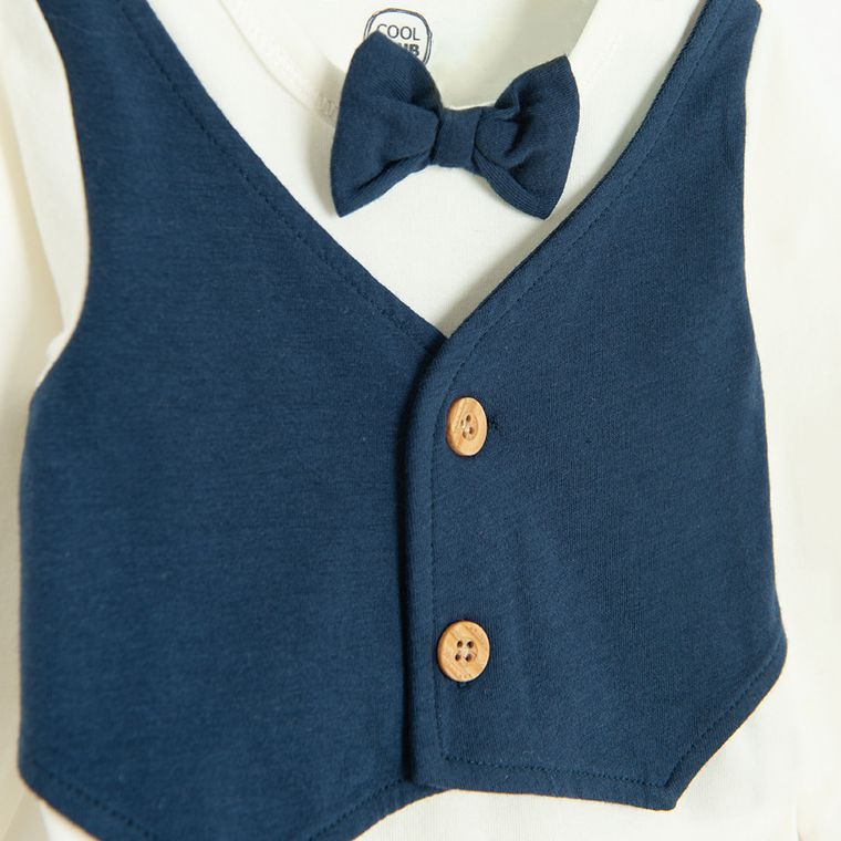 Cool Club, Komplet chłopięcy, Body z długim rękawem, Spodnie materiałowe, mix