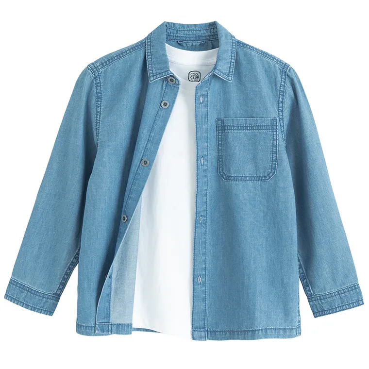 Cool Club, Komplet chłopięcy, Koszula z długim rękawem, T-shirt, mix