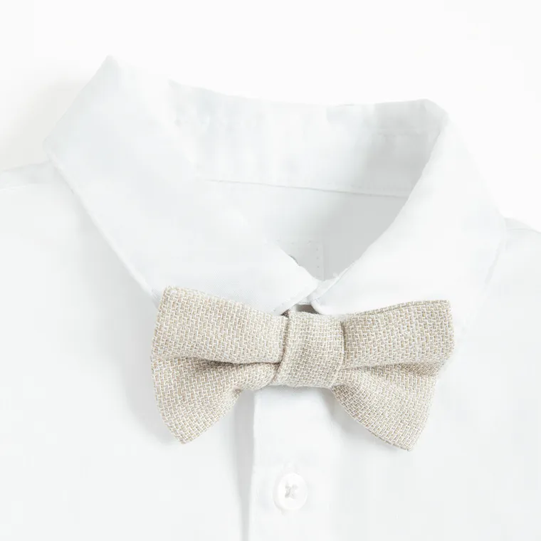 Cool Club, Komplet chłopięcy, Koszula z krótkim rękawem, Spodnie materiałowe, Szelki, mix