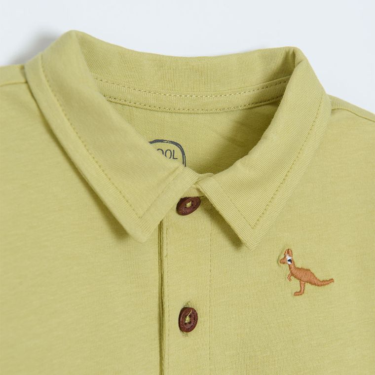 Cool Club, Komplet chłopięcy, Koszulka polo z krótkim rękawem, T-shirt, niebiesko-zielony