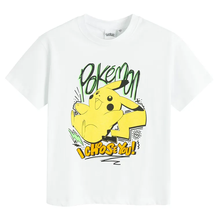 Cool Club, Komplet chłopięcy, T-shirt, Szorty, mix, Pokemon