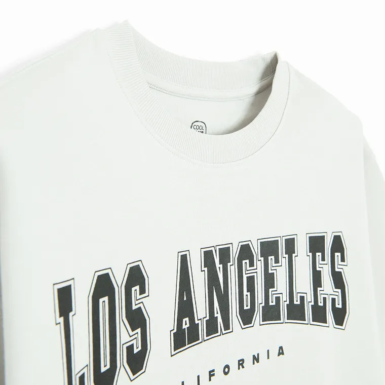 Cool Club, Komplet chłopięcy, T-shirt, Szorty, szary