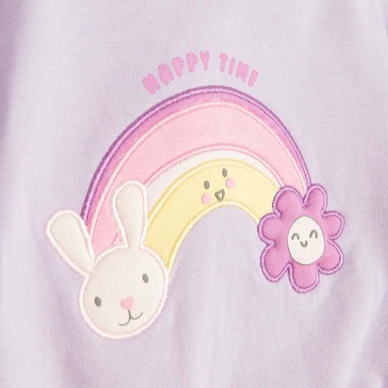 Cool Club, Komplet dziewczęcy, Bluza, Jegginsy, prążkowane, fioletowy