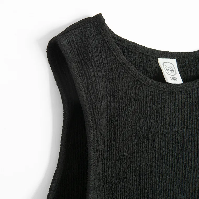 Cool Club, Komplet dziewczęcy, Bluzka bez rękawów, Spodnie materiałowe, wide, mix