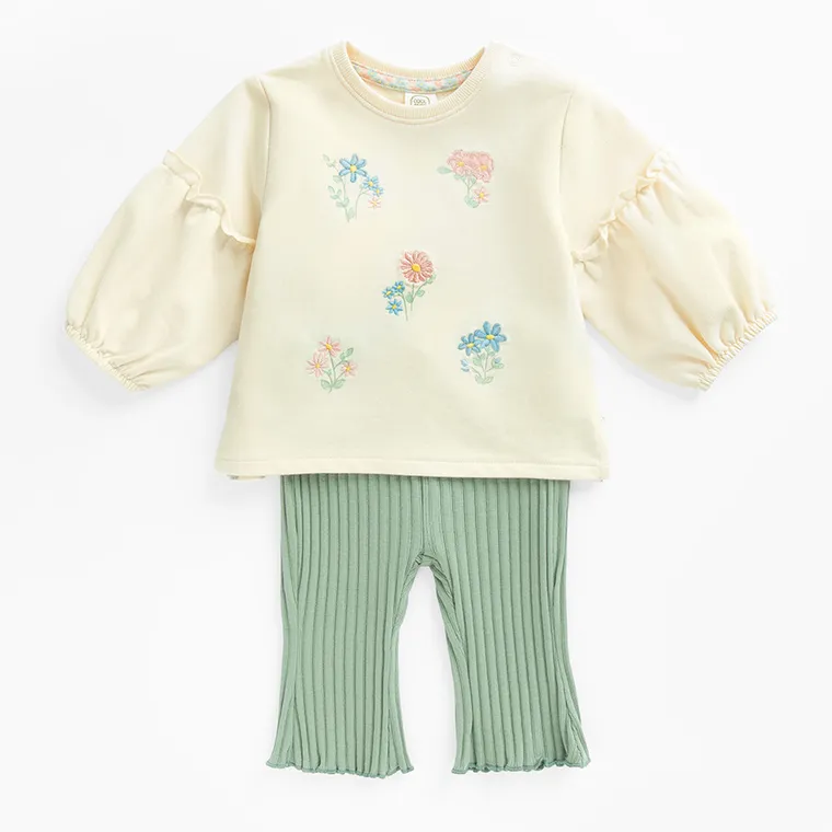 Cool Club, Komplet dziewczęcy, Bluzka z długim rękawem, Jegginsy prążkowane, mix