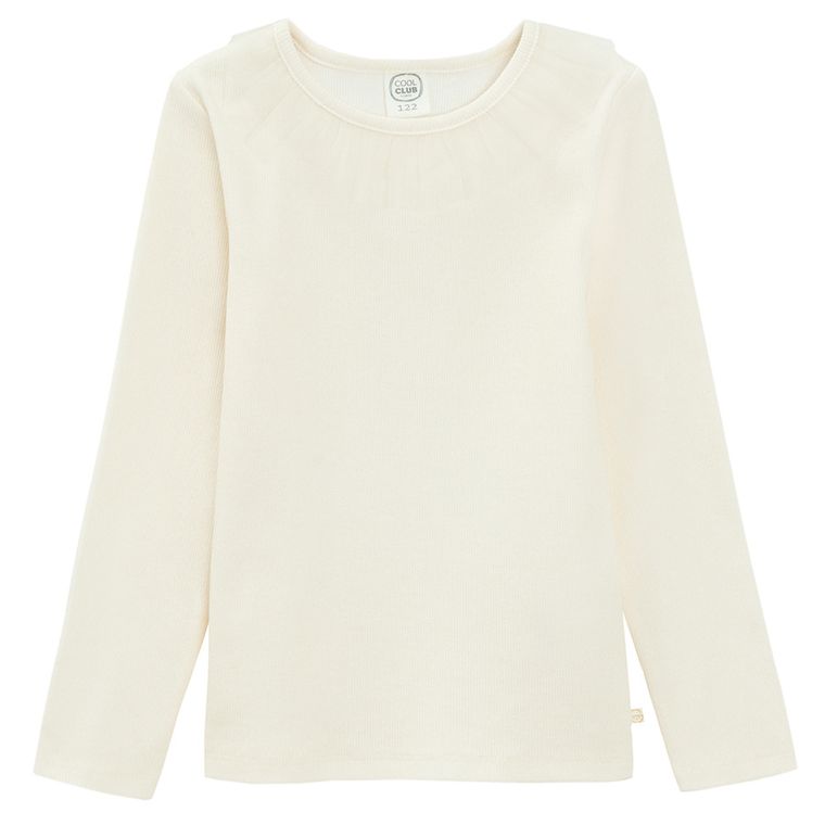 Cool Club, Komplet dziewczęcy, Bluzka z długim rękawem, prążkowana, Spódnica, mix