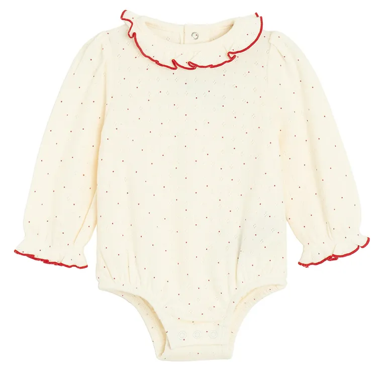 Cool Club, Komplet dziewczęcy, Body z długim rękawem, Legginsy, ecru