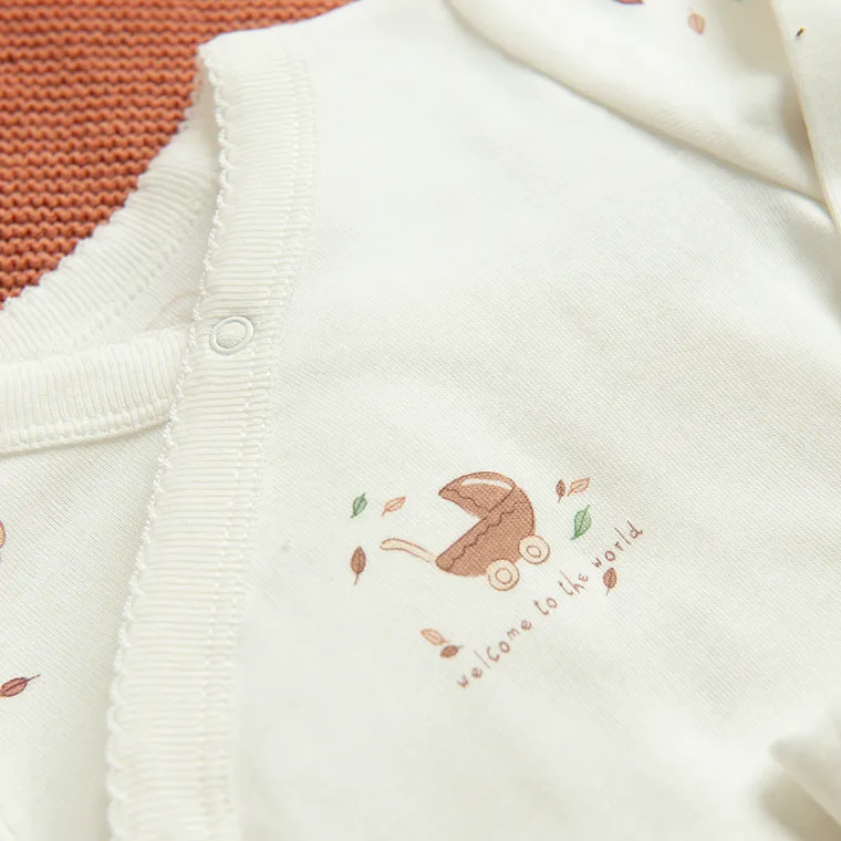 Cool Club, Komplet dziewczęcy, Body z długim rękawem, Półśpiochy, Czapka, biały