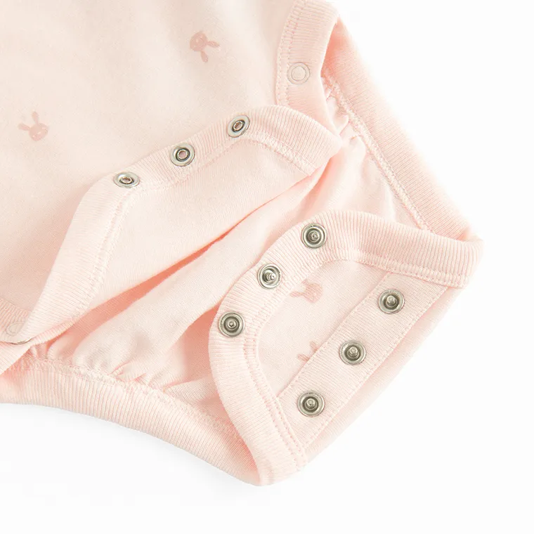 Cool Club, Komplet dziewczęcy, Body z długim rękawem, Półśpiochy, różowy