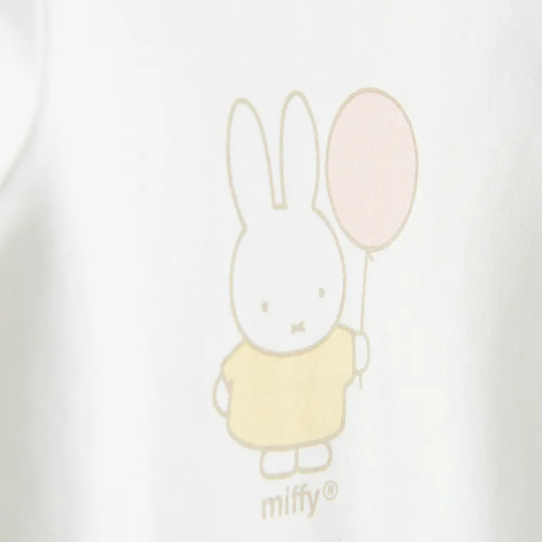 Cool Club, Komplet dziewczęcy, Body z krótkim rękawem, Szorty bloomersy, mix, Miffy