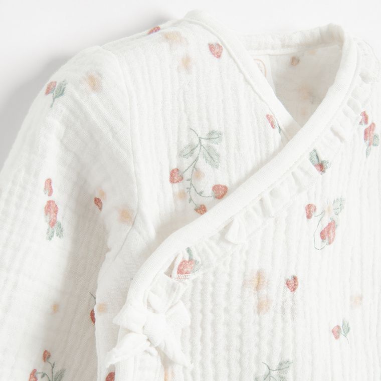 Cool Club, Komplet dziewczęcy, Kaftanik, Półśpiochy, biały