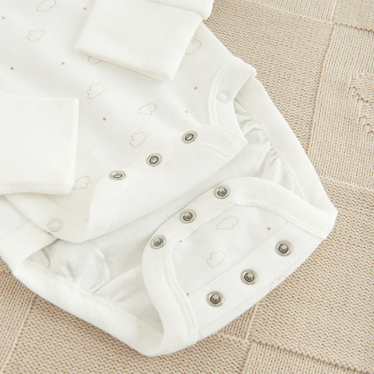 Cool Club, Komplet niemowlęcy, Body z długim rękawem, Półśpiochy, biały