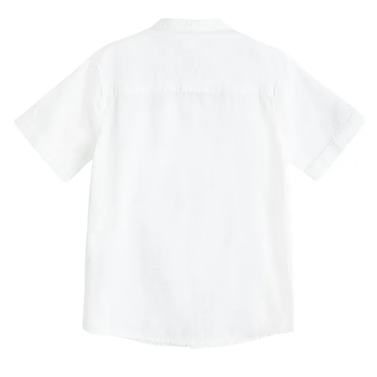 Cool Club, Koszula chłopięca z krótkim rękawem, biała