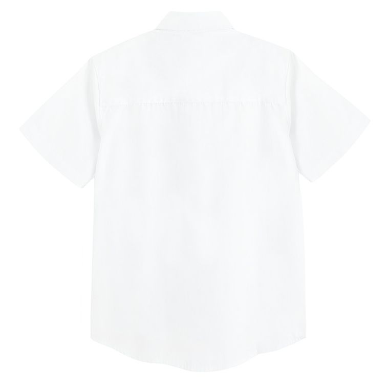 Cool Club, Koszula chłopięca z krótkim rękawem, biała, PROJEKT