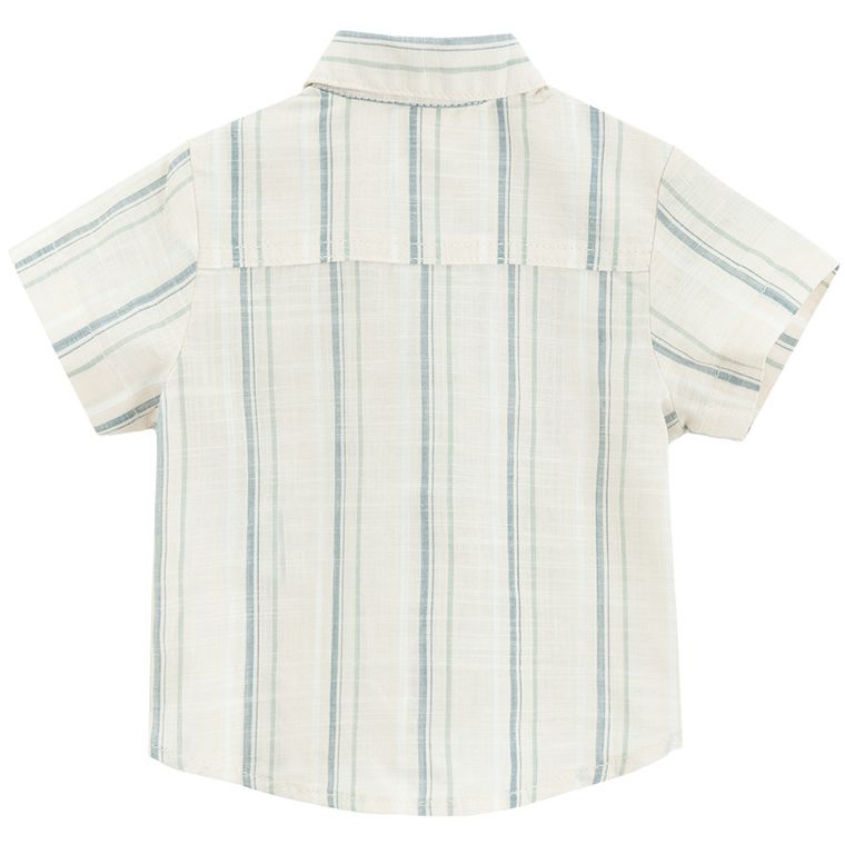 Cool Club, Koszula chłopięca z krótkim rękawem, ecru