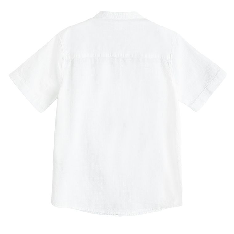 Cool Club, Koszula chłopięca z krótkim rękawem, regular, biała