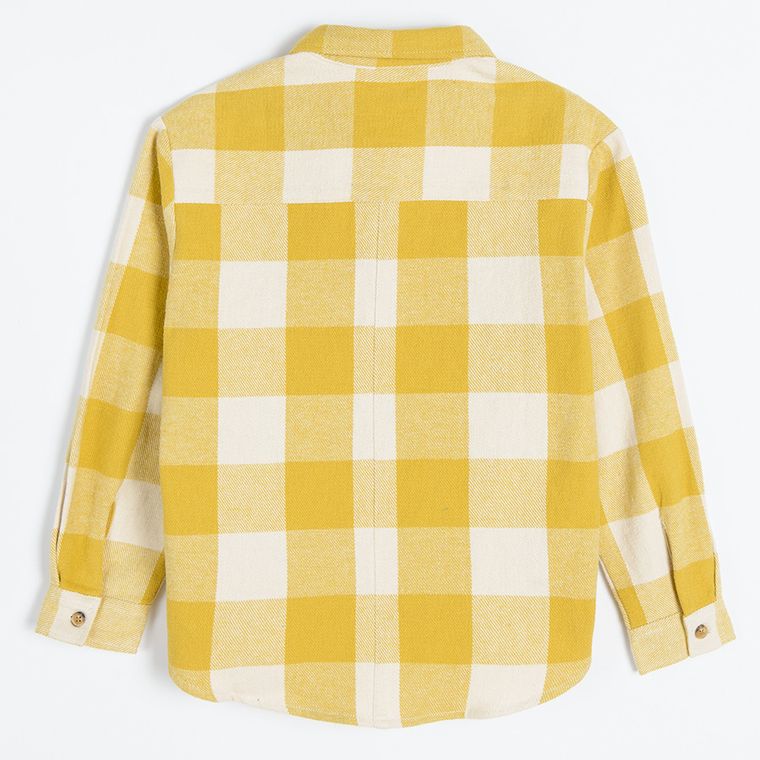 Cool Club, Koszula dziewczęca z długim rękawem, żółto-ecru