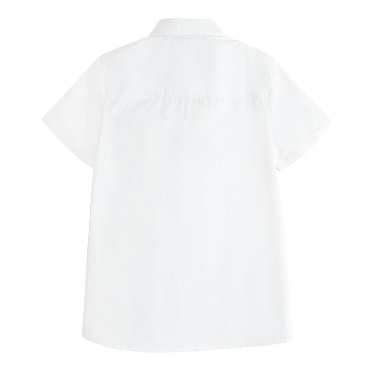 Cool Club, Koszula dziewczęca z krótkim rękawem, biała