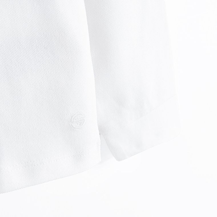 Cool Club, Koszulka polo chłopięca z długim rękawem, biała