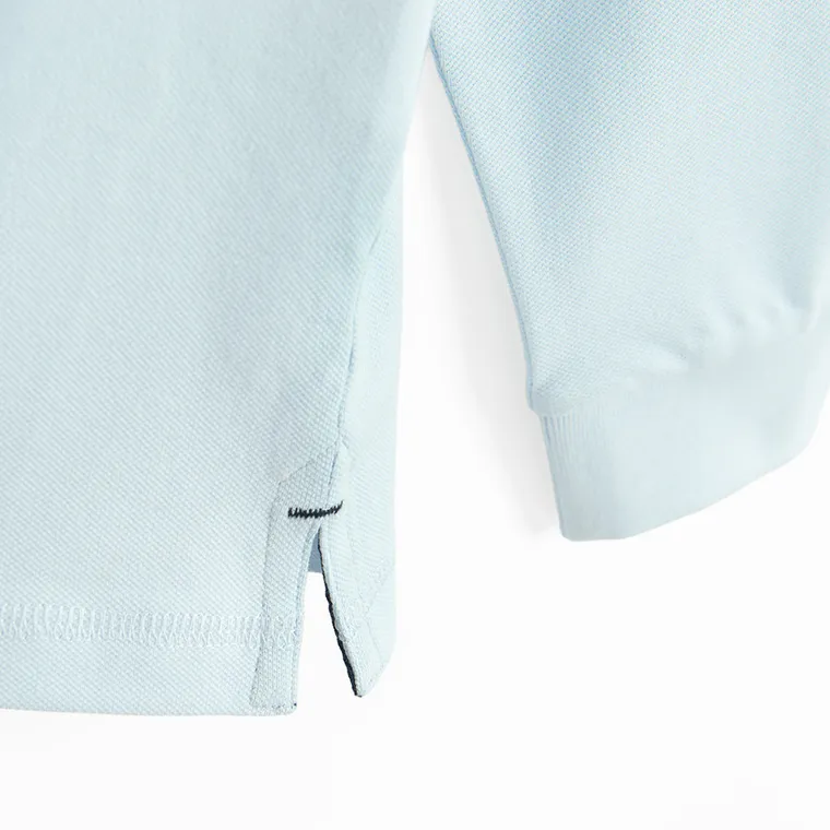 Cool Club, Koszulka polo chłopięca z długim rękawem, niebieska