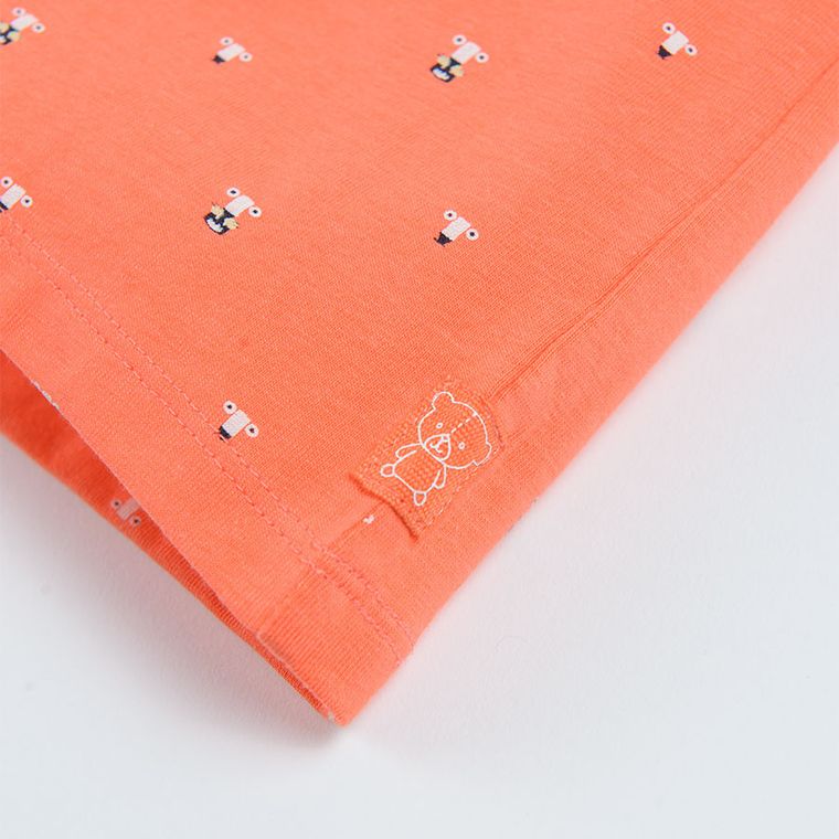 Cool Club, Koszulka polo z krótkim rękawem, pomarańczowa