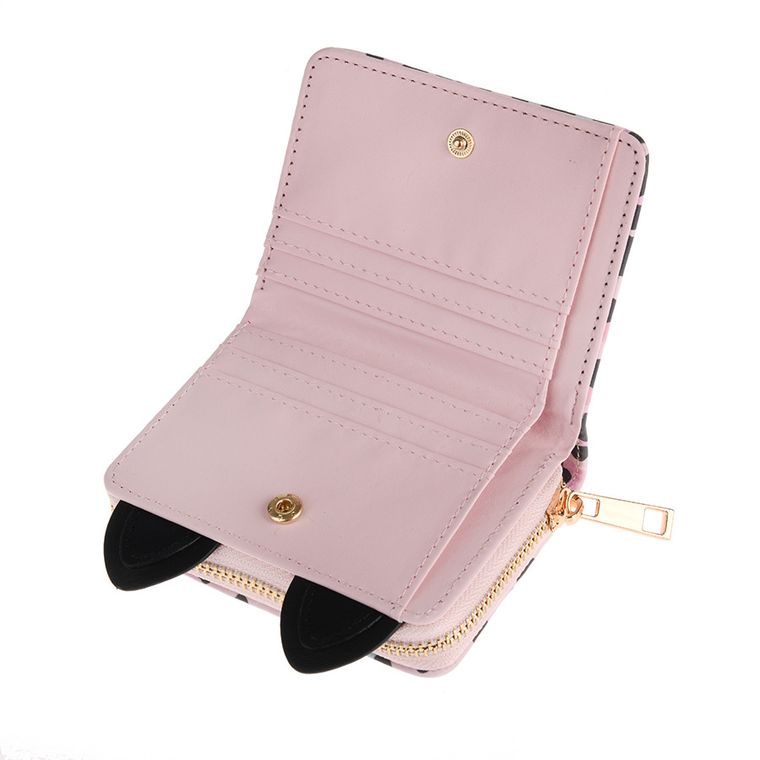 Cool Club, Kot panterka, portfel, różowy