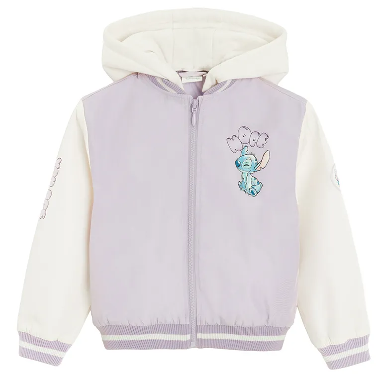 Cool Club, Kurtka bejsbolówka dziewczęca z kapturem, mix, Lilo i Stitch