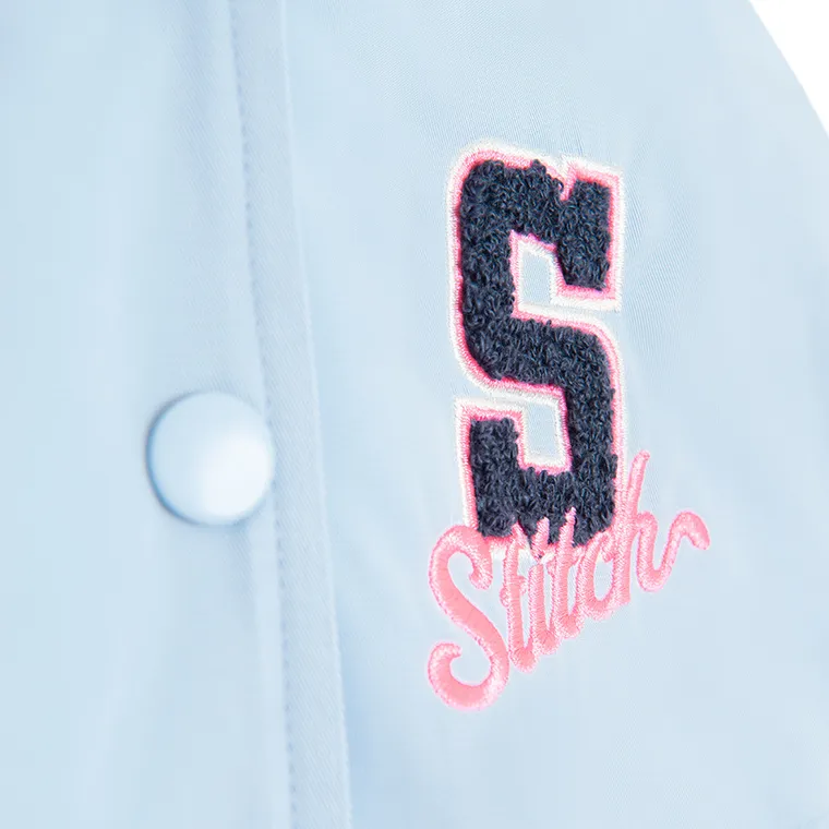 Cool Club, Kurtka bejsbolówka dziewczęca z kapturem, niebieska, Lilo i Stitch