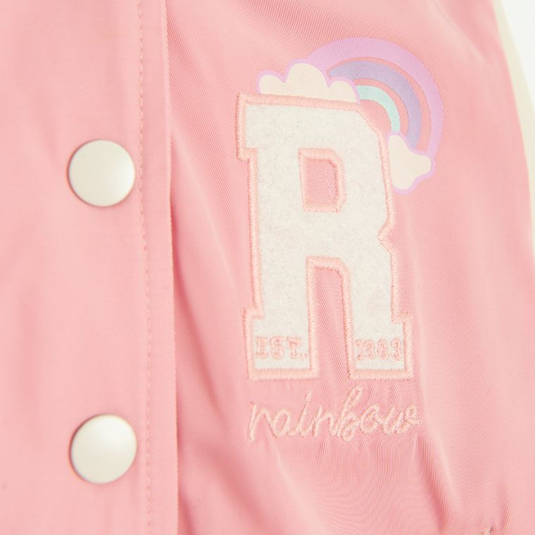 Cool Club, Kurtka bejsbolówka dziewczęca z kapturem, różowa