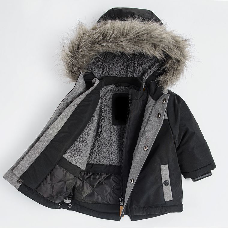 Cool Club, Kurtka chłopięca z kapturem, czarna